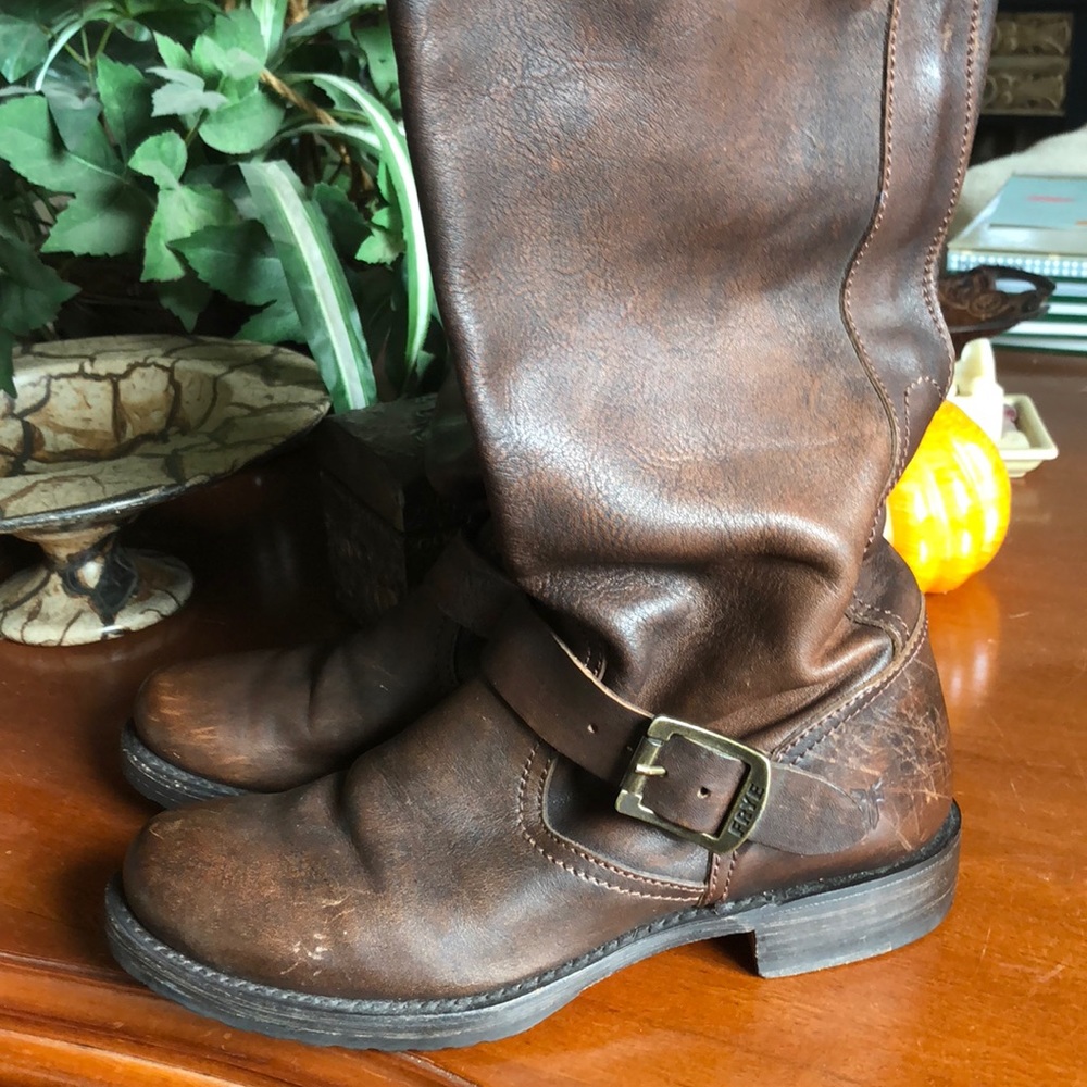 Frye leather boots size 8 B